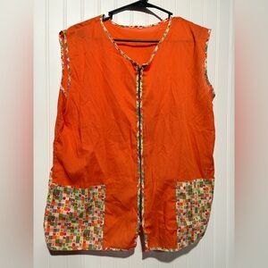 Handmade 70s Floral Fabric Vest